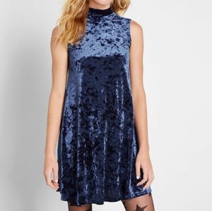 NWT Modcloth Pure Luxe Velvet Swing Dress